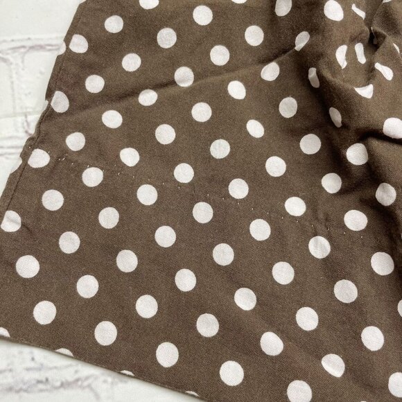 Molly Pop 18 mos Fall Leaves Smocked Dress Brown Polka Dot Cotton - Picture 3 of 8